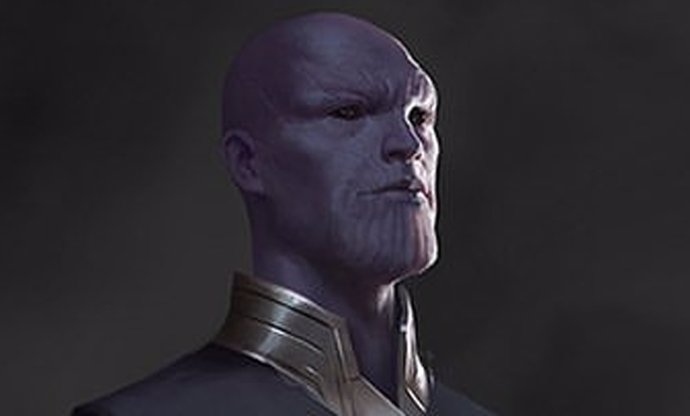 Thanos junto a su familia de Eternos en el concept art de Endgame