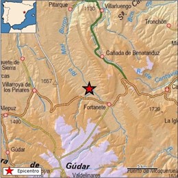Registrado un terremoto de magnitud 3,3 con epicentro en Fortanete (Teruel)