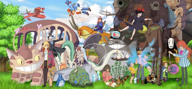 Imagen de varios personajes de Studio Ghibli