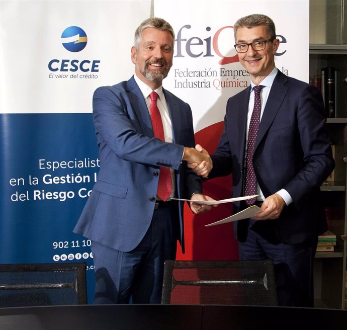 Economía.- CESCE y Feique firman un acuerdo para fomentar la internacionalización de las empresas químicas españolas