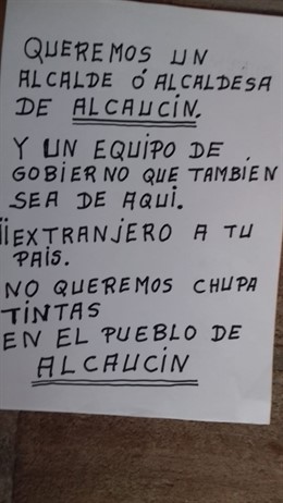 Málaga.- El alcalde de Alcaucín en funciones se plantea su futuro por un mensaje xenófobo difundido por mensajería móvil