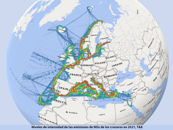 Palma i Barcelona, les dues ciutats porturies d'Europa més contaminades per les emissions dels creuers