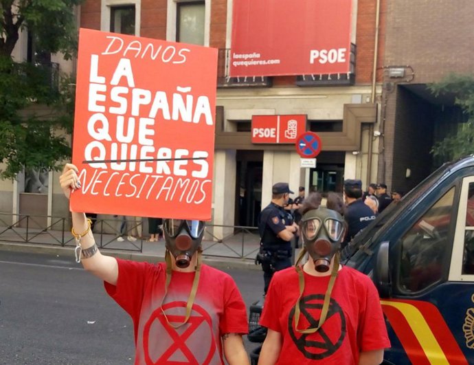 Protesta EXTINCTION Rebellion