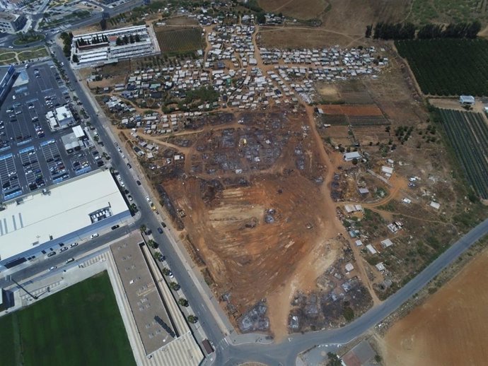 Huelva.- Concentración este jueves en Lepe para pedir soluciones ante la situación "insostenible" de los asentamientos