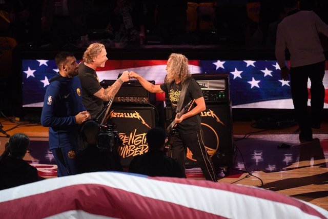 VÍDEO: Metallica toca el himno de Estados Unidos en la final de la NBA