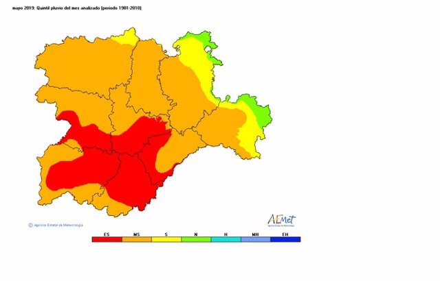 CyL registró uno de los meses de mayo con precipitación acumulada más baja con efeméride en Salamanca/Matacán