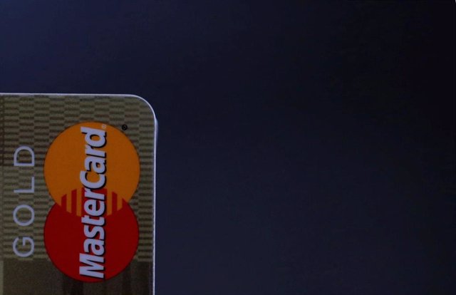 A MasterCard credit card is pictured on this photo illustration taken in Bordeau