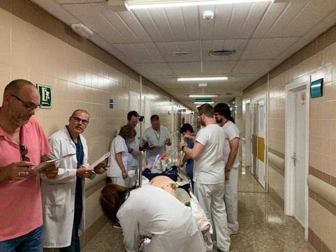 Málaga.- El Hospital Costa del Sol organiza un simulacro de parada cardiorrespiratoria de un niño
