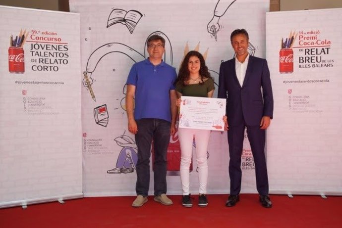 Neus Florit Simonet, ganadora autonómica de la 14 edición del Premio Coca-Cola de Relato Breve de Baleares