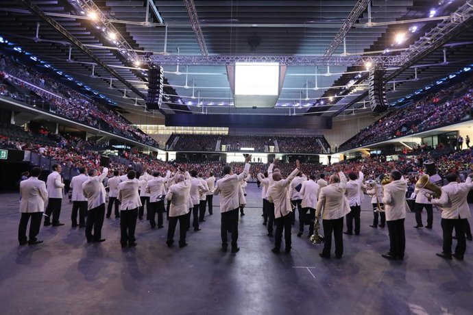 La Pamplonesa concluye el proyecto 'Conoce tu banda' con un concierto en el Navarra Arena con 7.000 escolares