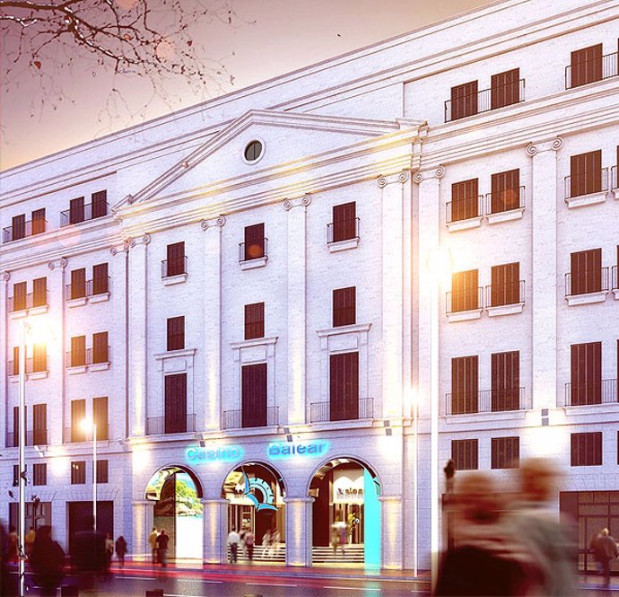 Imagen de la fachada del futuro Casino Balear