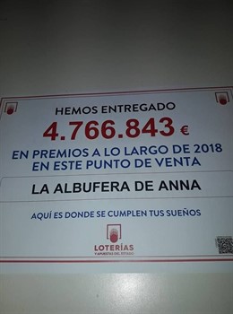 COMUNICADO: La Administración de Lotería La Albufera de Anna, presenta  su mascota el Pato Afortunado