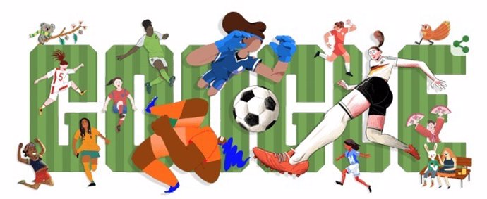Google celebra el comienzo del la Copa Mundial Femenina 2019 con un futbolero 'doodle'