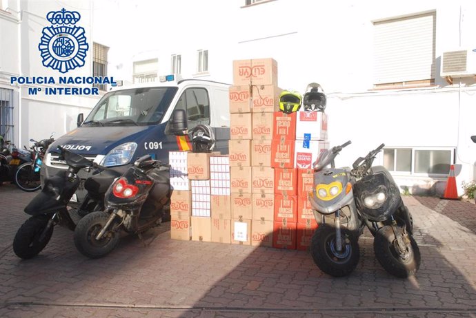 Cádiz.-Sucesos.- 65 detenidos y más de 270.000 cajetillas de tabaco de contrabando incautados en la Línea desde enero