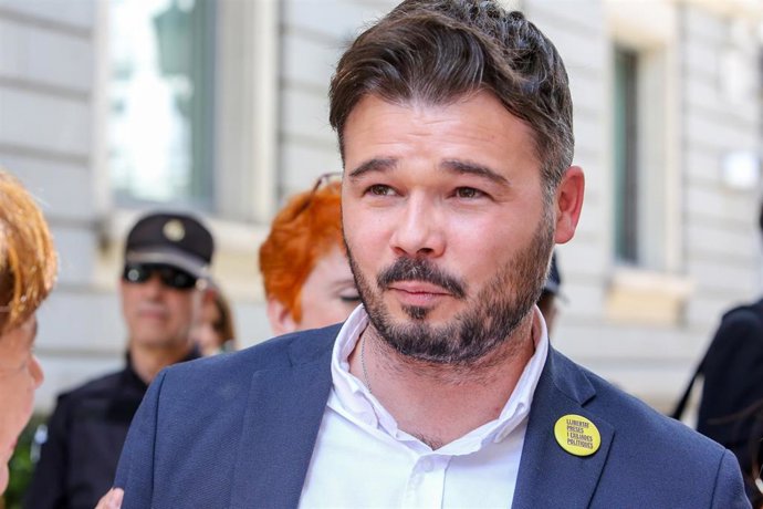 Rufián confirma que ERC tampoco acudirá este año a la ronda de consultas del Rey para la investidura