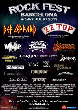 Horarios del Rock Fest Barcelona 2019