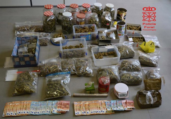 Sucesos.- Detenido un joven en Estella por un presunto delito de tráfico de drogas