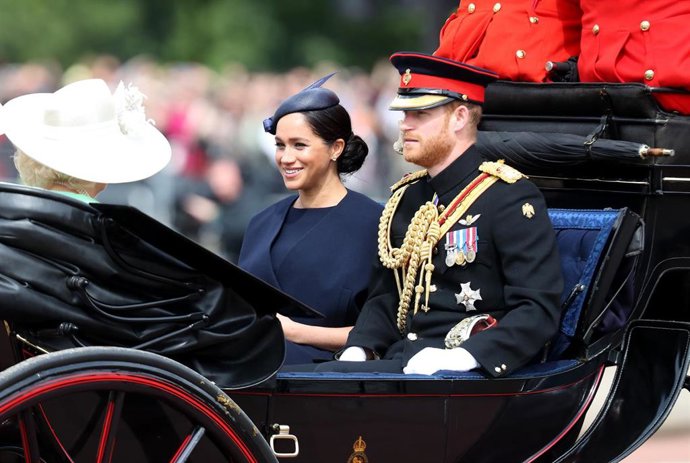 Meghan Markle reaparece en el desfile Trooping the Colour