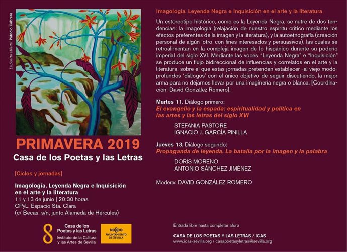 Sevilla.- La Casa de los Poetas acoge del 11 al 13 de junio las jornadas 'Imagología. Leyenda Negra e Inquisición'
