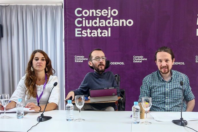 Reunión del Consejo Ciudadano Estatal de Podemos en el Círculo de Bellas Artes de Madrid
