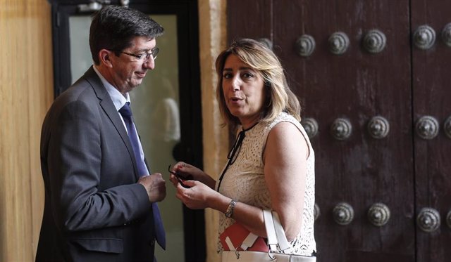 Primera jornada del Pleno del Parlamento en el Parlamento de Andalucía