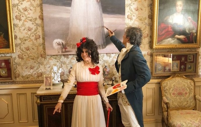 Eugenia Martínez de Irujo se convierte en un cuadro de Goya