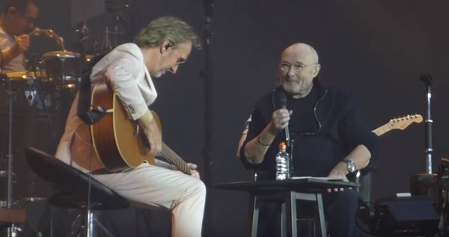 Phil Collins y Mike Rutherford de Genesis tocan juntos por primera vez en doce años