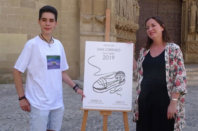 'Huellas De San Lorenzo' De Marina Durán, Cartel Anunciador De Las Fiestas Laurentinas