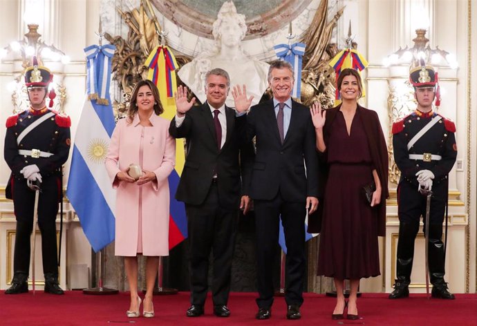 Argentina/Colombia.- Duque y Macri se comprometen a "acelerar" la convergencia de la Alianza del Pacífico y MERCOSUR