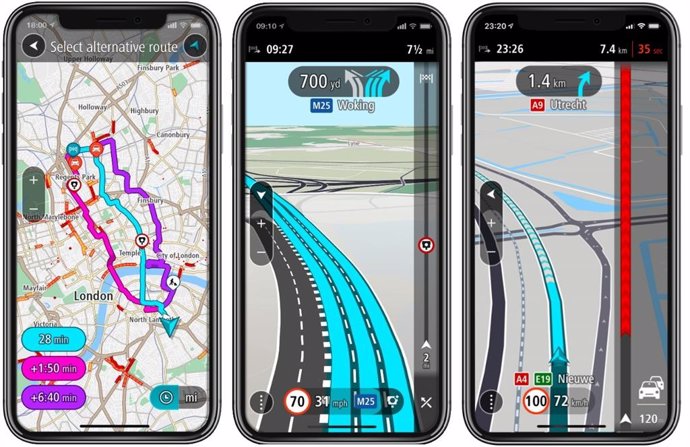 (EMB)Tomtom GO Navigation Ofrece Mapas Offline Con Actualizaciones Semanales Y Servicios En Tiempo Real