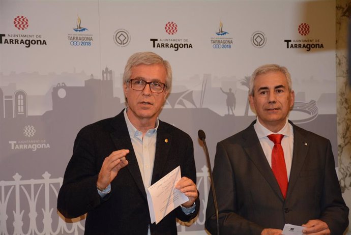 Josep Flix Ballesteros, alcalde de Tarragona y Josep M. Barber