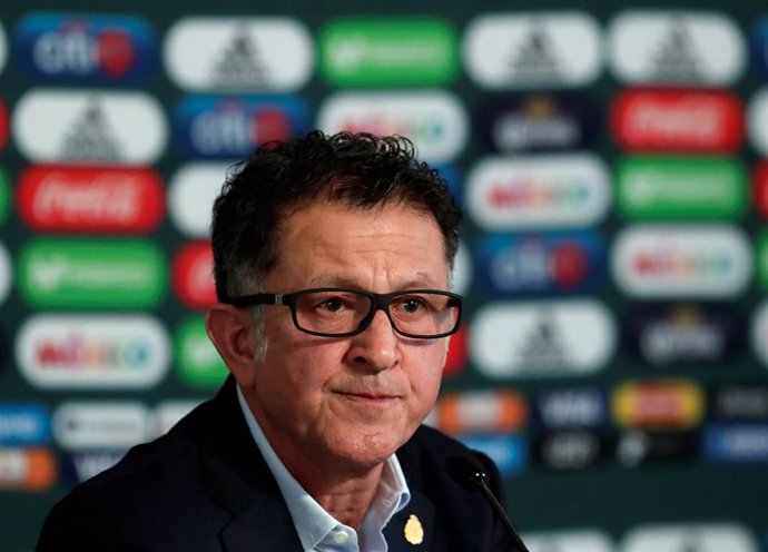 Mexico coach Juan Carlos Osorio speaks to the media during a news conference ann