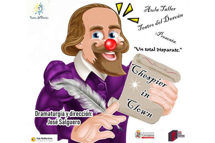 El espectáculo de humor 'Chespier in clown' cierra el curso del aula Taller Teatro del Desván
