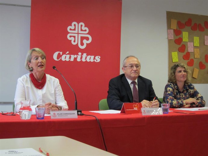 Zaragoza.- Cáritas atiende en 2018 a 3.727 familias, de las que el 44,1% acuden a la entidad por primera vez