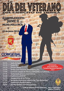 La Comandancia General de Baleares abre sus puertas este sábado en el Día del Veterano del Ejército de Tierra