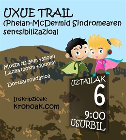 Organizan una carrera solidaria el 6 de julio en Usurbil (Gipuzkoa) para dar a conocer el Síndrome de Phelan-McDermid