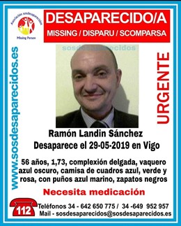 Prosigue la búsqueda del vigués de 56 años que desapareció hace casi dos semanas, sin pistas sobre su paradero