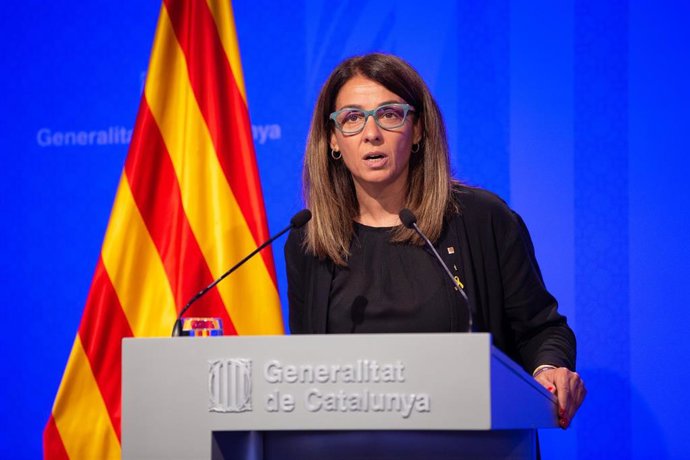 Rueda de prensa de la consellera Meritxell Budó tras el Consell Executiu