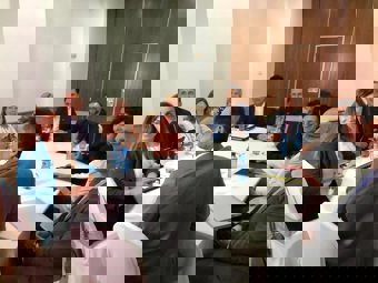 Imagen de la reunión entre VOX y el PP en Cartagen