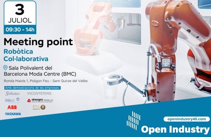 COMUNICADO: La comunidad Open Industry 4.0 organiza un Meeting Point dedicado a la robótica colaborativa