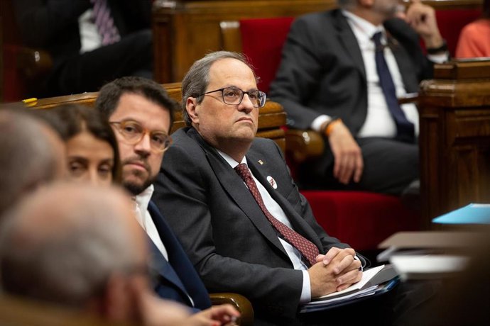 Pleno en el Parlament de Catalunya