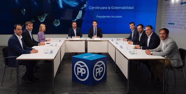 Reunión de Teodoro Egea con el PP canario