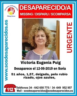 Sucesos.- Desaparece una mujer de 51 años en Soria