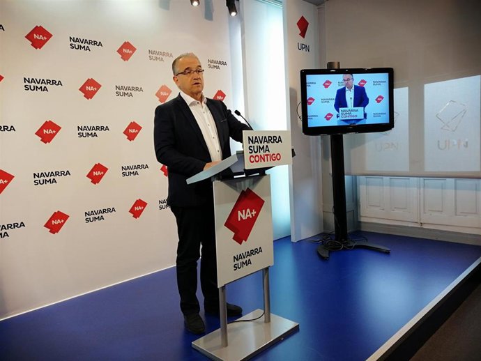 VÍDEO: Navarra Suma pide al PSN que no opte a la Alcaldía de Pamplona para que la elección no quede en manos de EH Bildu