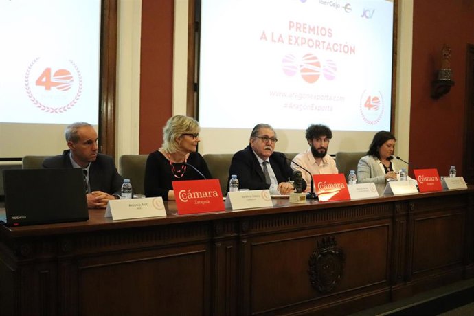 Zaragoza.- La empresas Clabescom, Funidelia y Alot, Premios a la Exportación 2018 de la Cámara de Comercio