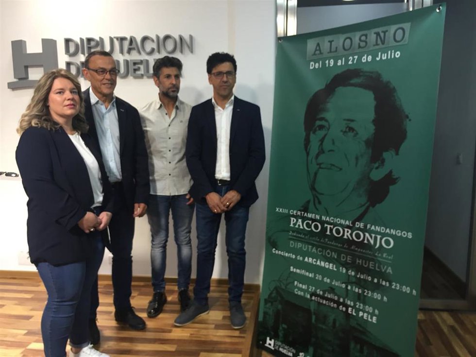 Huelva.- Alosno acogerá en julio su XXIII certamen nacional de fandangos 'Paco Toronjo' con Arcángel como protagonista