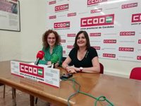 Nuria López (CCOO-A) ve "indignante" que en Andalucía PP, Cs y Vox quieran "tapar" que "se están asesinando mujeres"