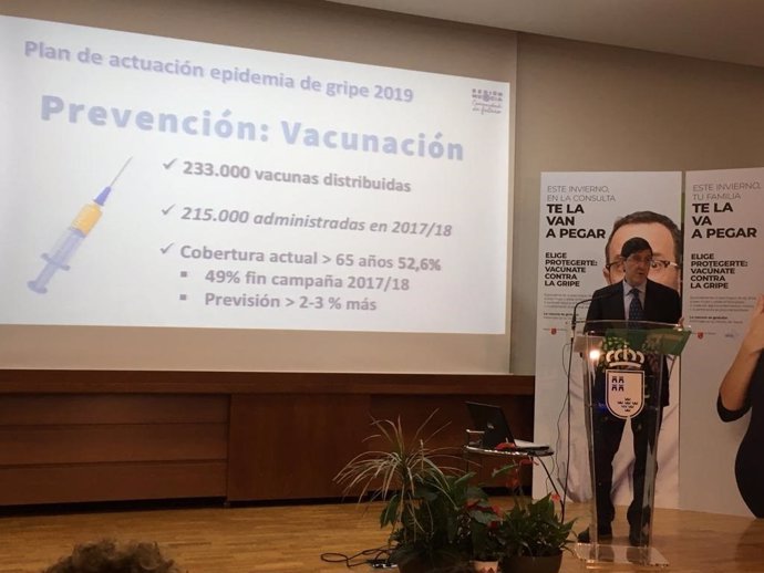 Villegas informa sobre campaña gripe