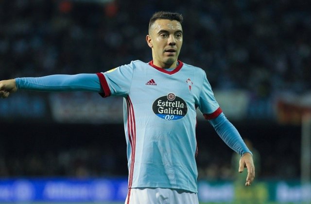 El delantero del RC Celta Iago Aspas