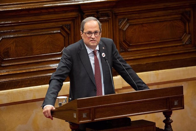 Pleno en el Parlament de Catalunya